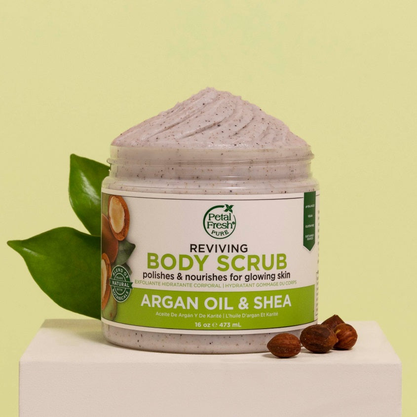 PETAL FRESH ARGAN OIL & SHEA REVIVING BODY SCRUB 473ML – شراء أونلاين