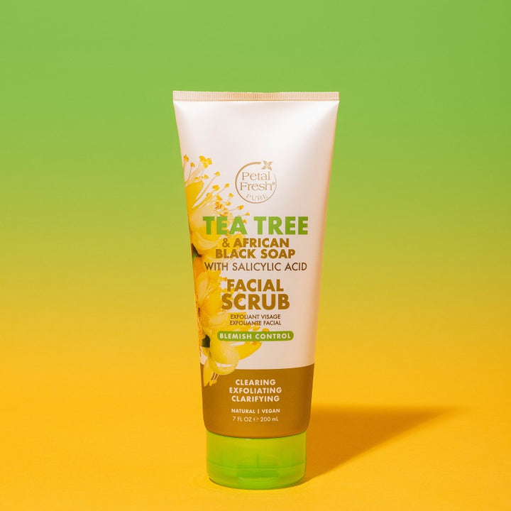 TEA TREE &AFRICAN BLACK SOAP FACIAL SCRUB BLEMISH CONTROL 200ML
