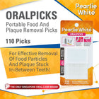 PEARLIE WHITE بيرلي وايت أورال بيكس علبة رفيعة مع مرآة، 110 قطعة – شراء أونلاين