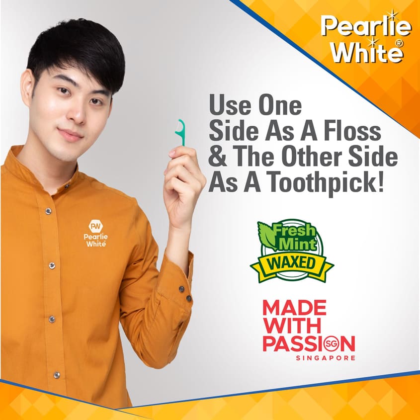PEARLIE WHITE بيرلي وايت فلوسبكس فالو 2 في 1 فلوسر بالنعناع، 24 قطعة – متجر إلكتروني