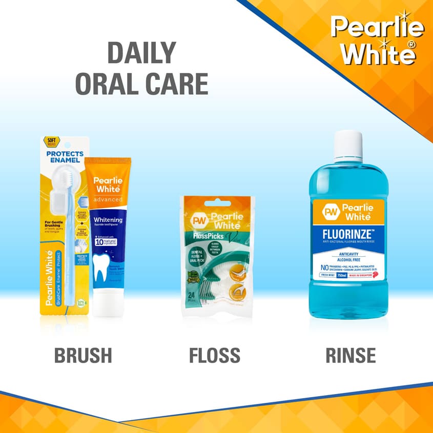 PEARLIE WHITE بيرلي وايت فلوسبكس فالو 2 في 1 فلوسر بالنعناع، 24 قطعة – صورة 7