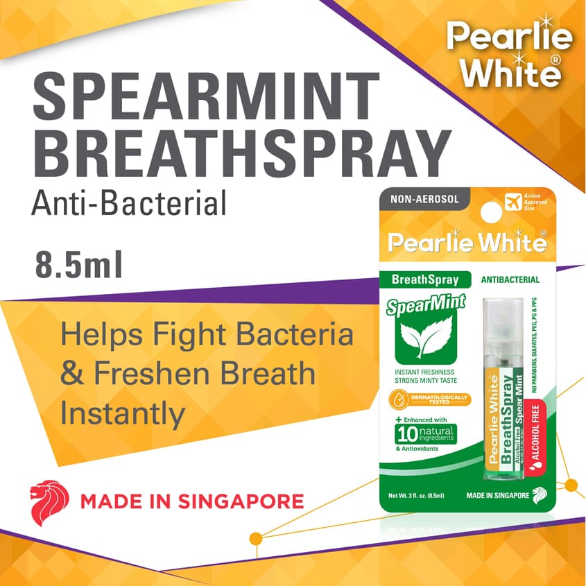 PEARLIE WHITE بيرلي وايت بخاخ النفس نكهة النعناع، 8.5 مل – شراء أونلاين