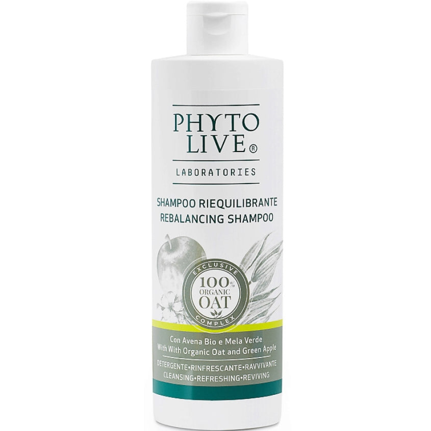 PHYTO LIVE REBALANCING SHAMPOO ORG.OAT&GREEN APPLE FOR GREASY HAIR 400ML