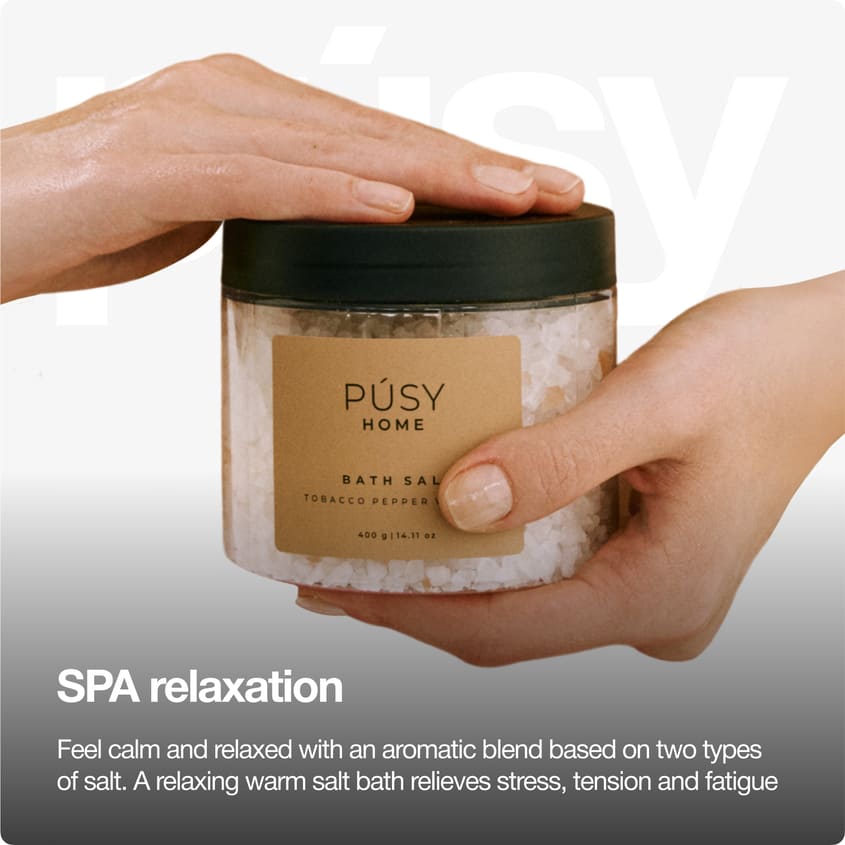 Tobacco Pepper Vanilla Bath Salt