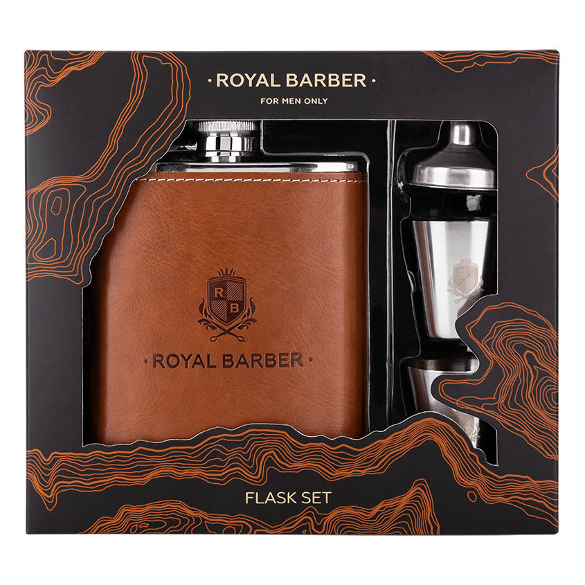 ROYAL BARBER FLASK SET, 1pcs.