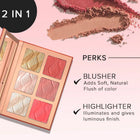 CHARACTER Glow & Blush Palette Sweet Peach