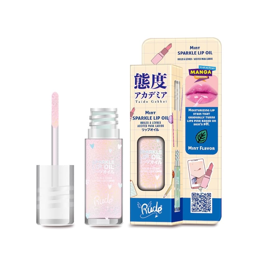 RUDE MANGA SPARKLE LIP OIL MINT 4G – buy online