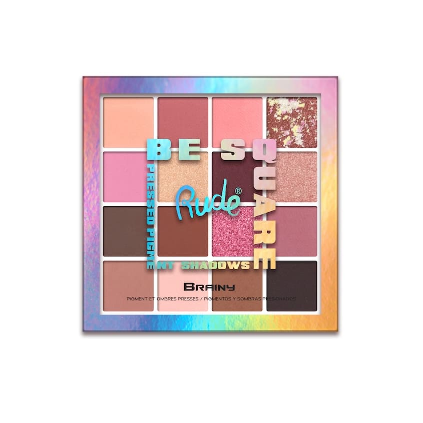 RUDE BE SQUARE PRESSED PIGMENTS & SHADOWS BRAINY 21,6G – buy online