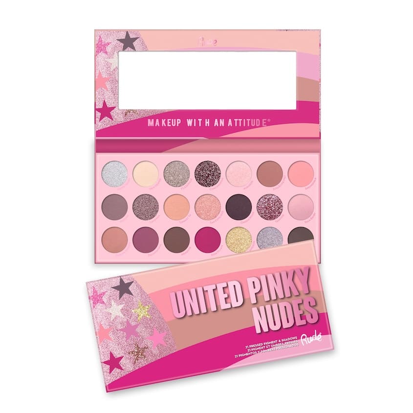21 Pressed Pigment & Shadow Palette United Pinky Nudes