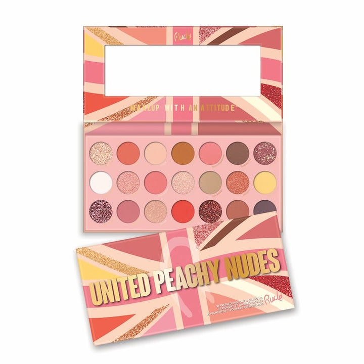 21 Pressed Pigment & Shadow Palette United Peachy Nudes