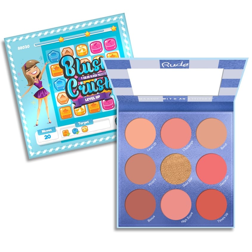 RUDE BLUSH CRUSH COLOR PALETTE LEVEL UP 19G