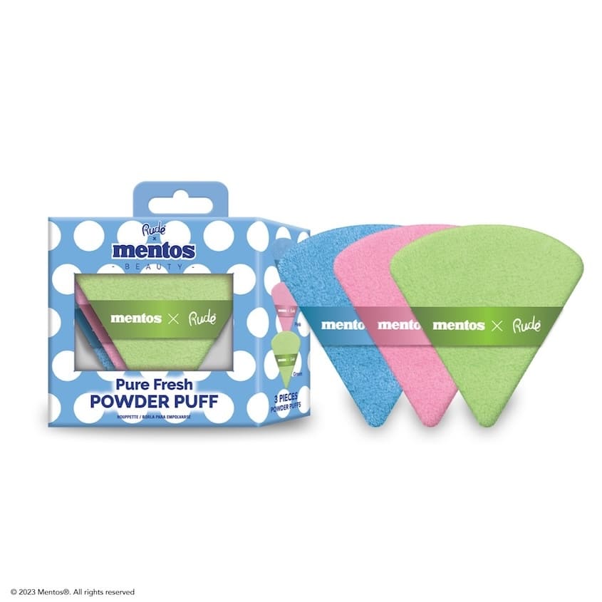 RUDE PURE FRESH POWDER PUFF 3 PCS