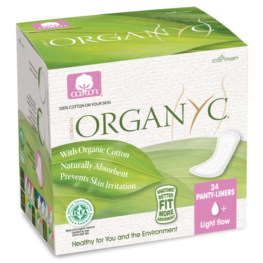 ORGANYC PANTYLINERS, 100% CERTIFIED ORGANIC COTTON 24 PCS – buy online