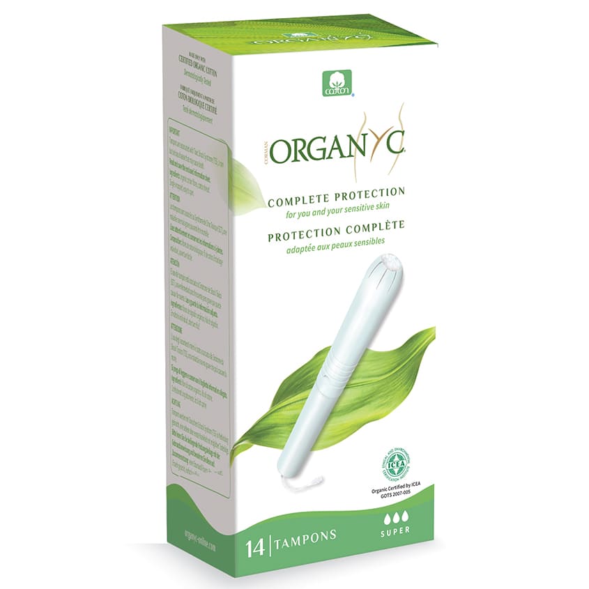 ORGANYC 100% ORGANIC COTTON INTERNAL TAMPONS W/APPLICATOR SUPER C 14 PCS – buy online