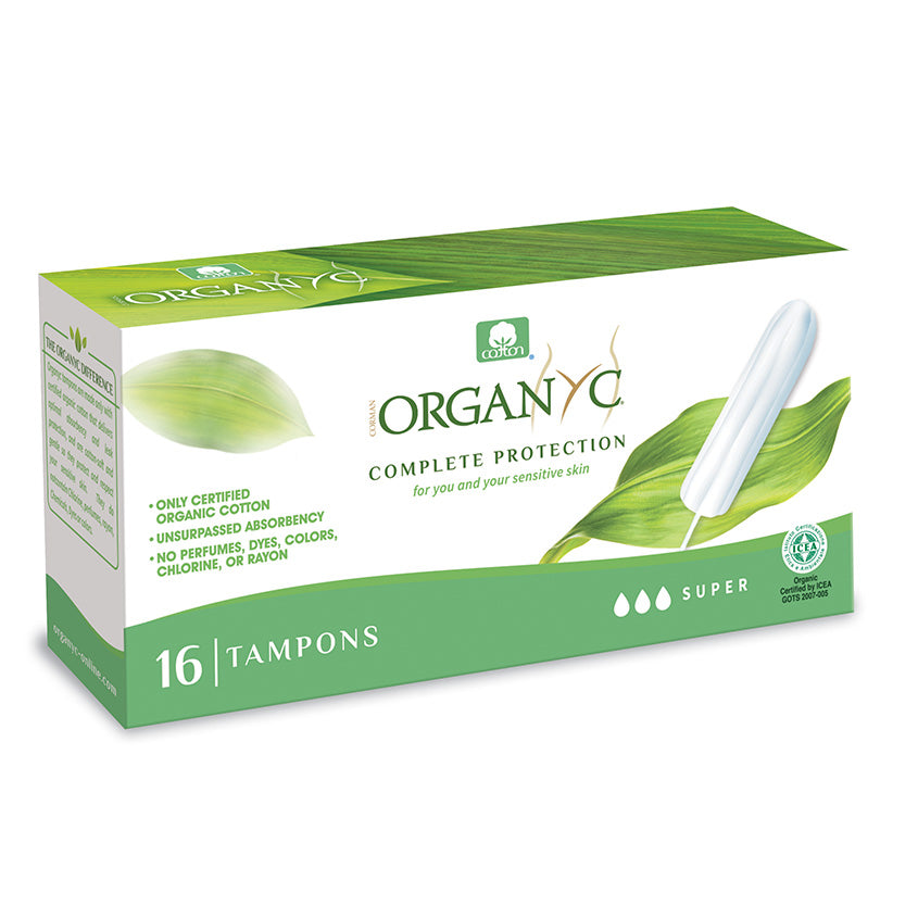 ORGANYC 100% ORGANIC COTTON DIGITAL TAMPONS - SUPER - O 16 PCS