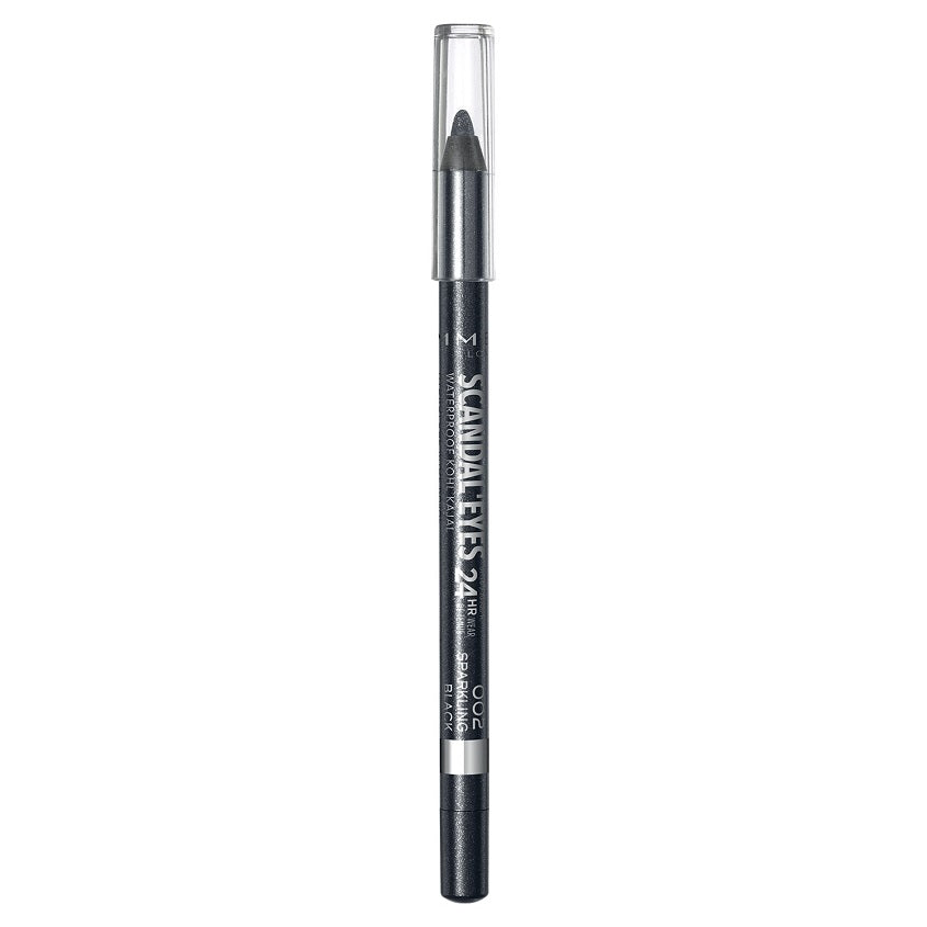 RIMMEL SCANDALEYES WATERPROOF KOHL EYELINER 002 SPARKLING BLACK 1,2 G – شراء أونلاين