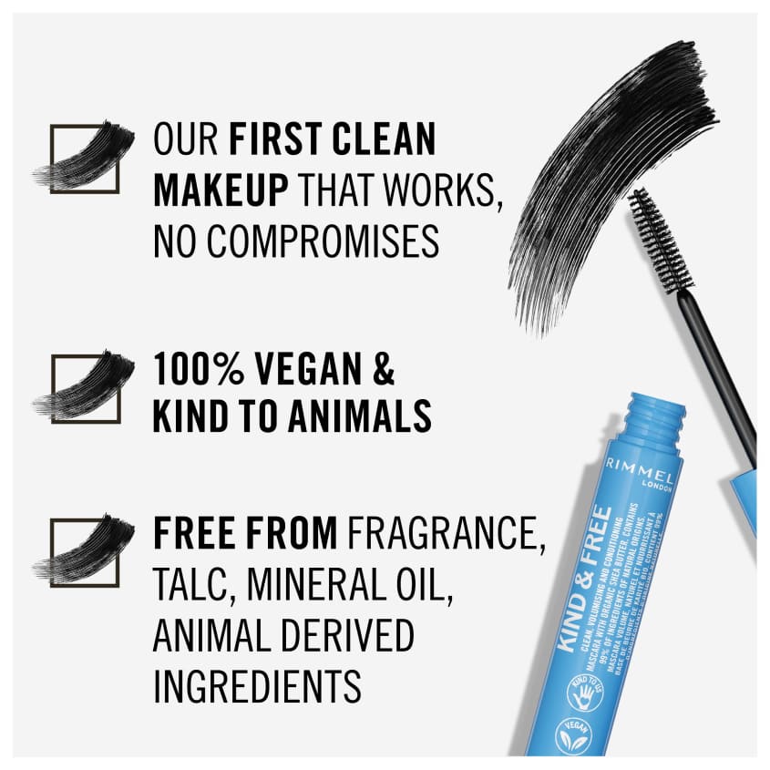 RIMMEL Kind & Free Mascara 001 Black – photo 6