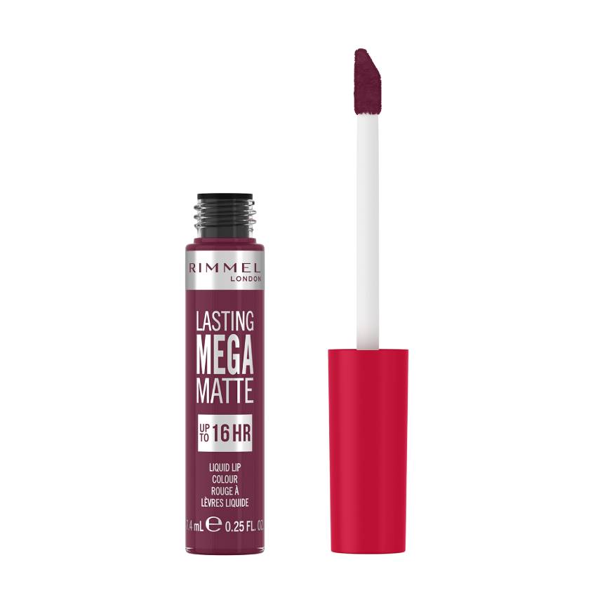 RIMMEL Lasting Mega Matte Liquid Lipstick Rock Me Purple – free delivery
