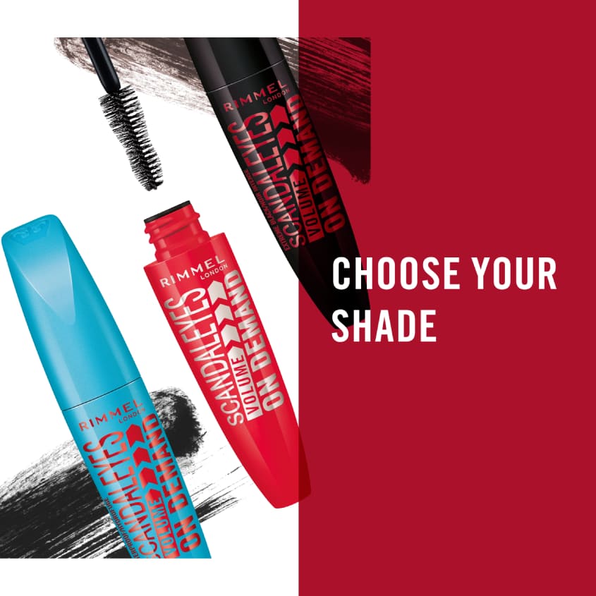 RIMMEL ريمل سكندلايز فوليوم أون ديماند ماسكارا مقاومة للماء، أسود، 12 مل – صورة 9