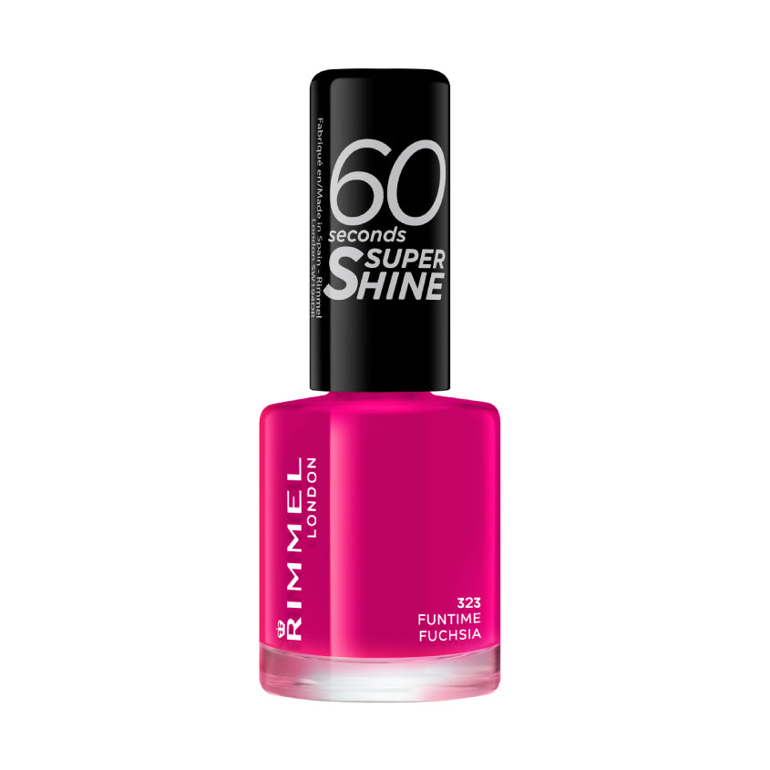 RIMMEL 60SEC NAIL POLISH 323 FUNTIME FUCHSIA – شراء أونلاين