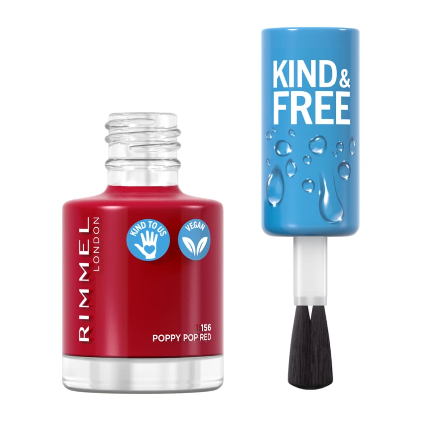 RIMMEL KIND FREE NAIL POLISH 156 POPPY POP RED – توصيل مجاني