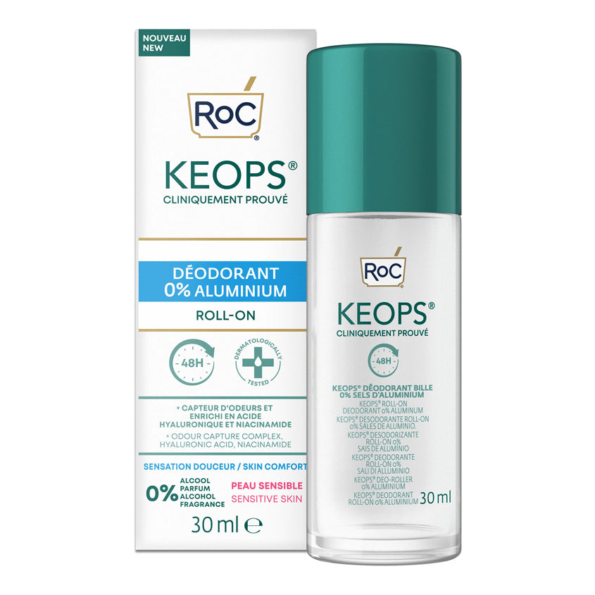 ROC KEOPS DEODORANT ROLL-ON 0% ALUMINUM 30ML – free delivery