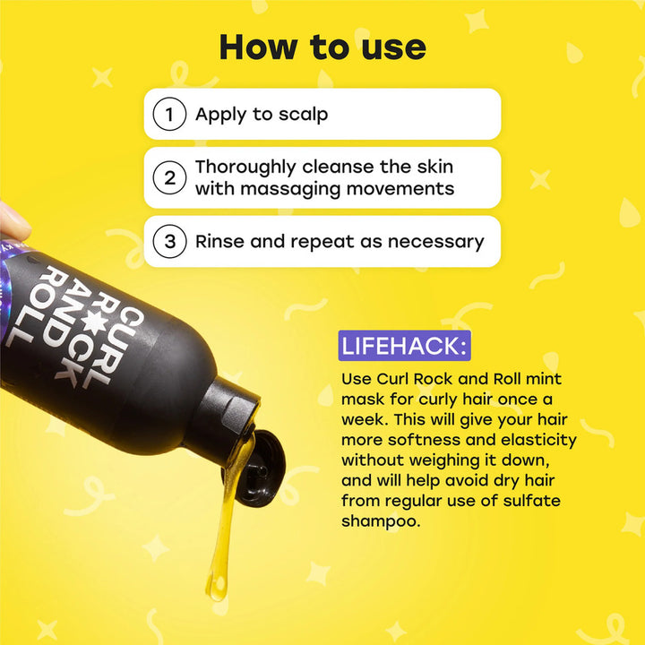 Shampoo for men intensive cleansing for curly men, 270 ml