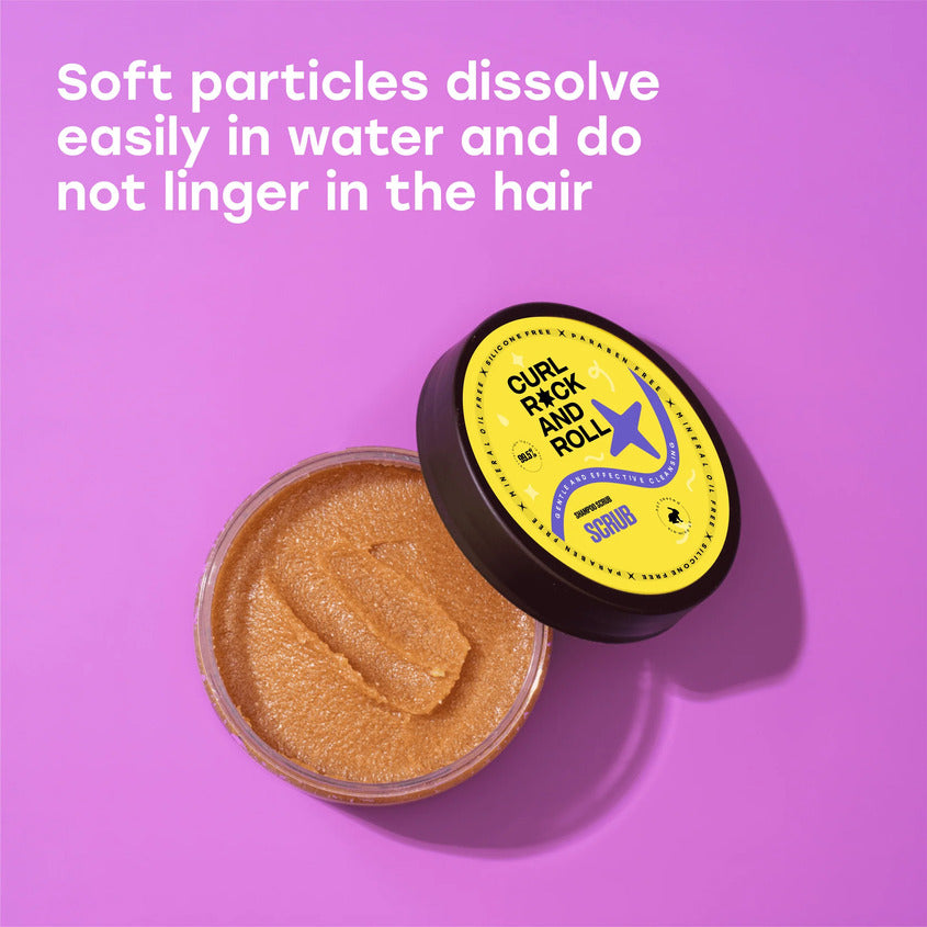 CURL ROCK AND ROLL Scrub shampoo scrub gentle and effective cleansing, 270 ml – free delivery
