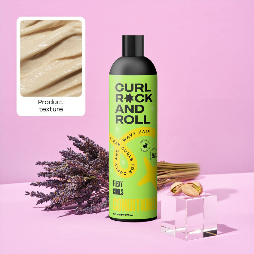 CURL ROCK AND ROLL كيرل روك آند رول بلسم مرن للشعر المجعد والمتموج، 270 مل – توصيل مجاني