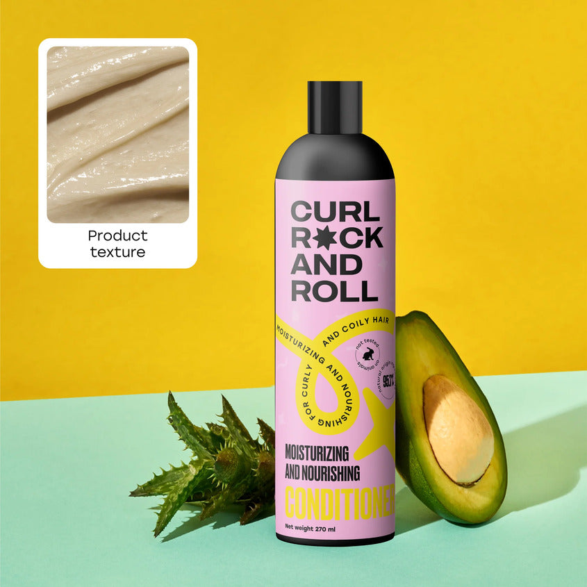 CURL ROCK AND ROLL كيرل روك آند رول: بلسم مرطب ومغذي للشعر المجعد والمجعد، 270 مل – صورة 7
