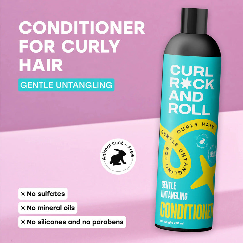 CURL ROCK AND ROLL Conditioner gentle untangling for curly hair, 270 ml – buy online