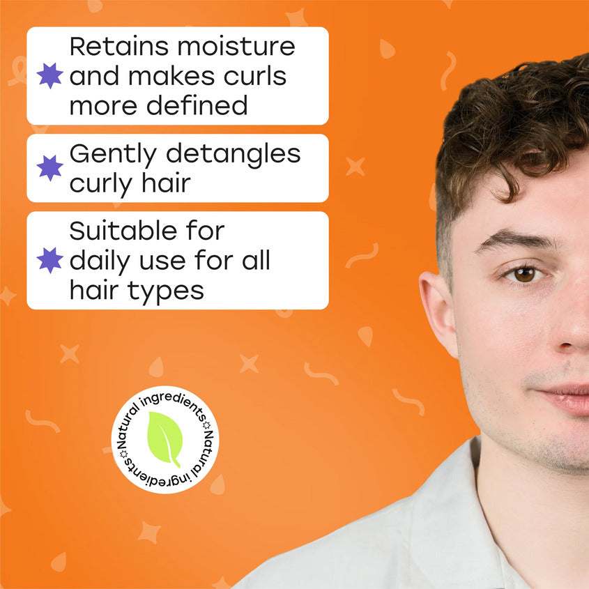 Conditioner for men power and strength for care of curly hair, 270 ml