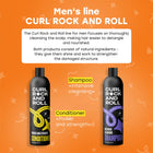 Conditioner for men power and strength for care of curly hair, 270 ml