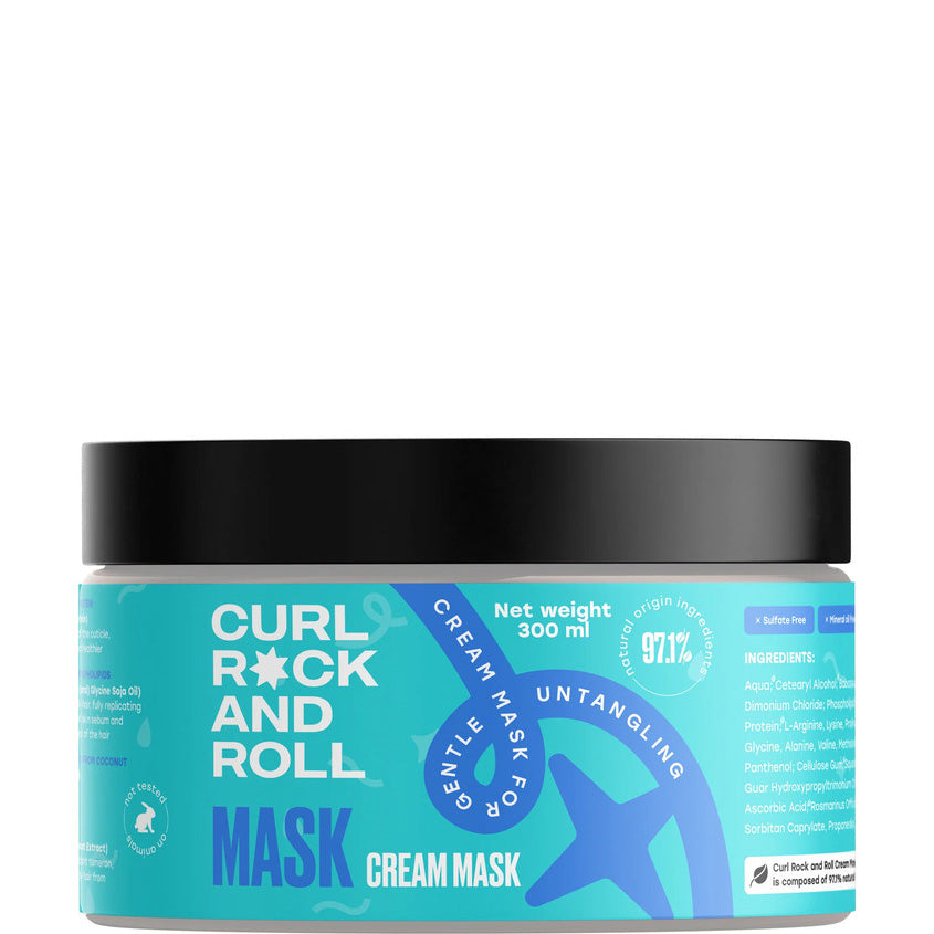 CURL ROCK AND ROLL Creamy mask for gentle untangling, 300 ml