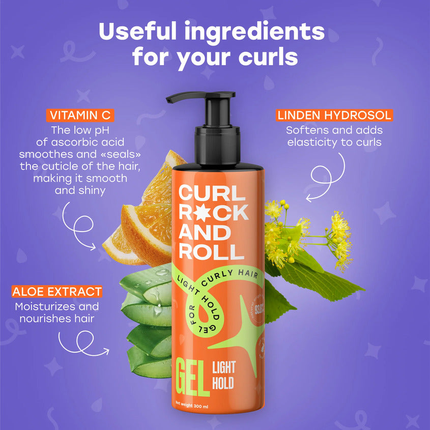 CURL ROCK AND ROLL Light hold gel for curly hair, 300 ml – photo 9