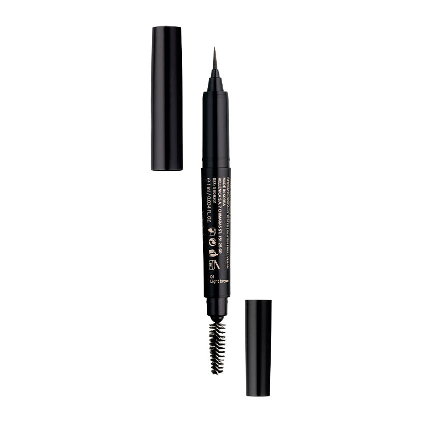RADIANT PROFESSIONAL MAKEUP BROW WIZARD TATTOO PEN NO 1 LIGHT BROWN 1ML