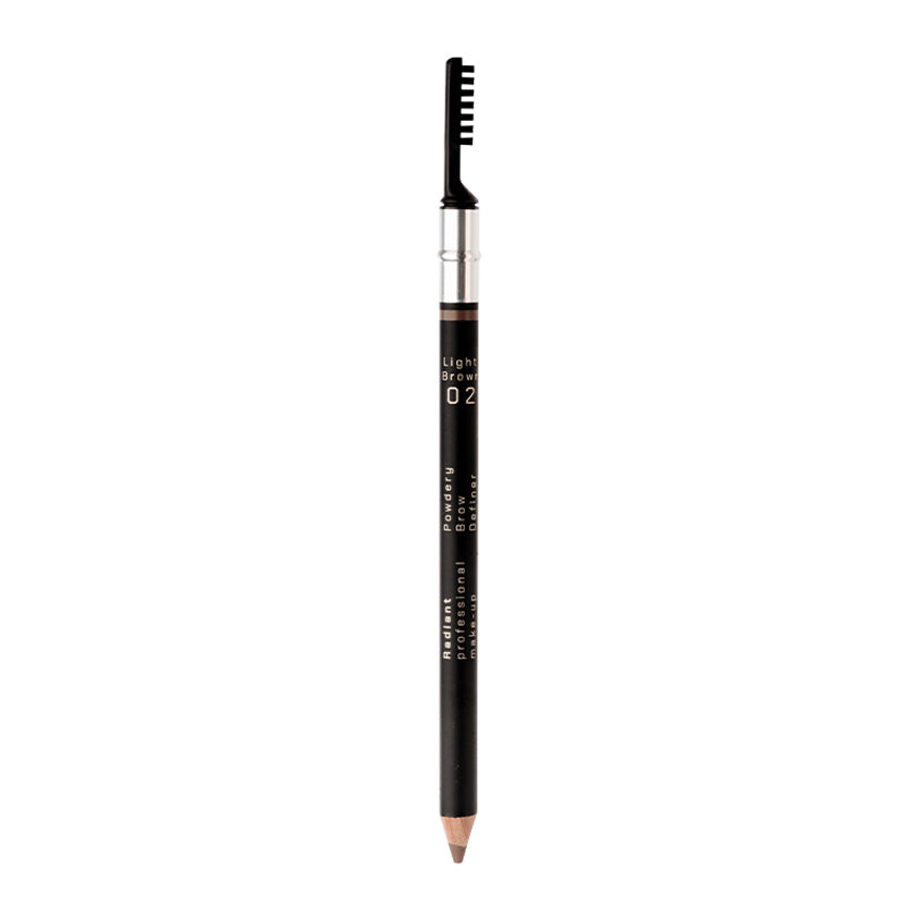 RADIANT PROFESSIONAL MAKEUP POWDERY BROW DEFINER NO 2 LIGHT BROWN 1,19G