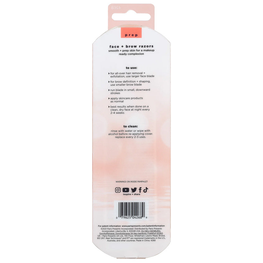 REAL TECHNIQUES RT FACE & BROW RAZORS – online store