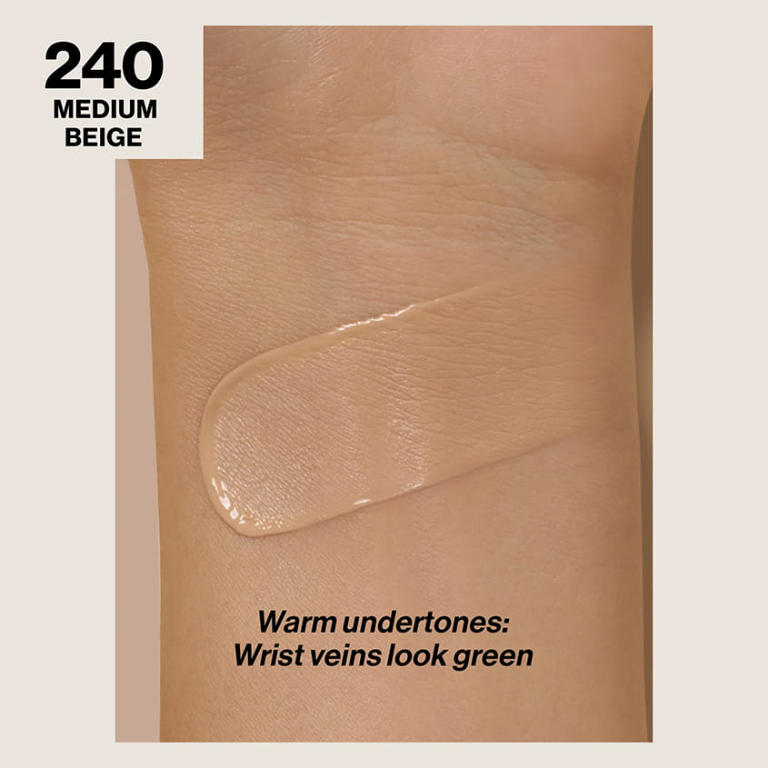 REVLON ريف لون كولورستي لونج وير ميك أب فور كومبينايشن/أويلي سكين إس بي إف 15، 240 ميديام بيج، 30 مل – توصيل مجاني
