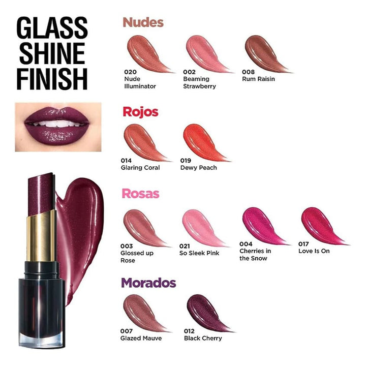 SUPER LUSTROUS GLASS SHINE LIPSTICK GLAZED MAUVE