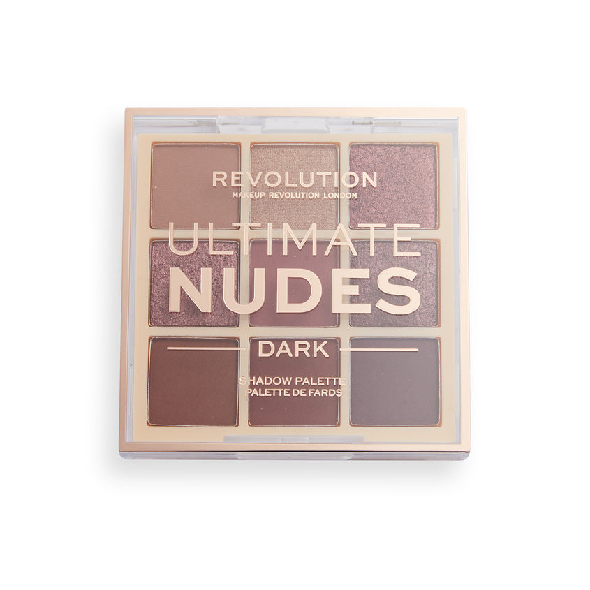 MAKEUP REVOLUTION Ultimate Nudes Shadow Palette Dark, 8,1 G