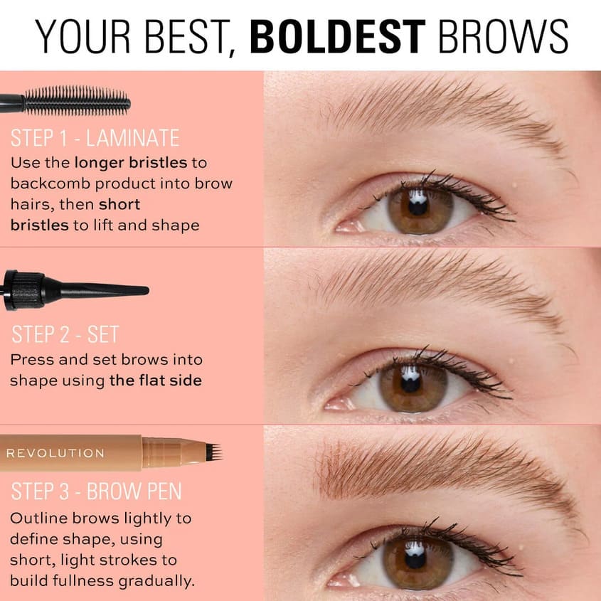 MAKEUP REVOLUTION LAMINATE BROW FIXER 7ML – صورة 5
