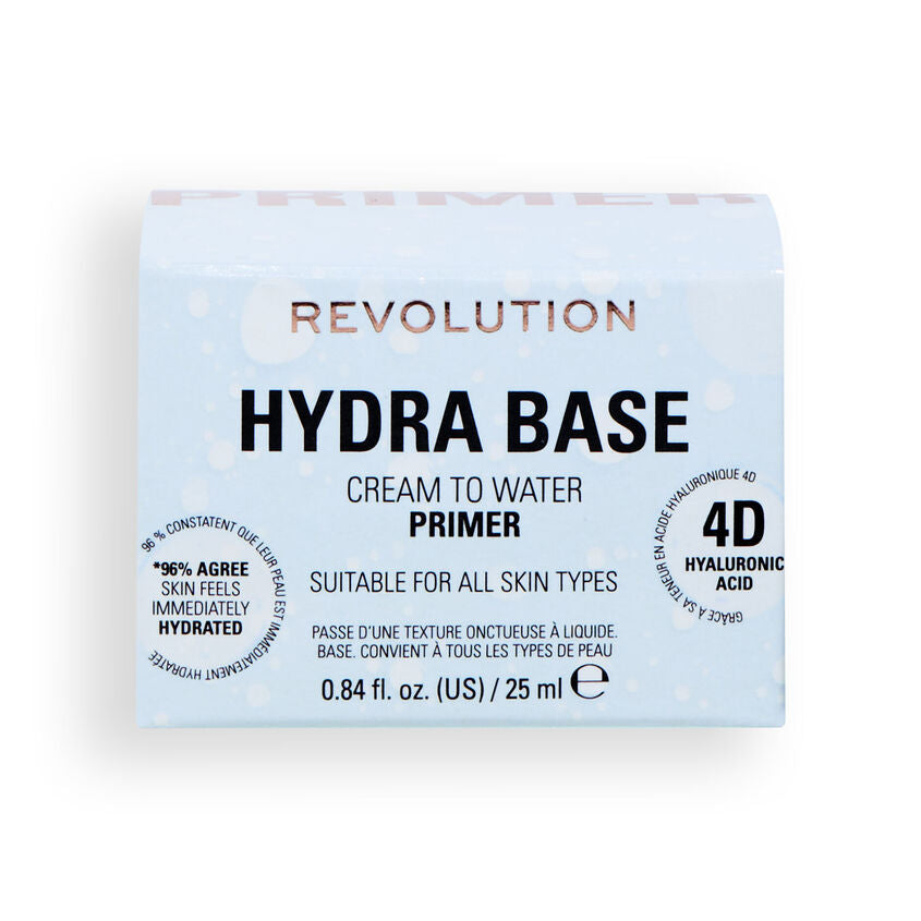 MAKEUP REVOLUTION HYDRA BASE CREAM TO WATER PRIMER 25ML – online store