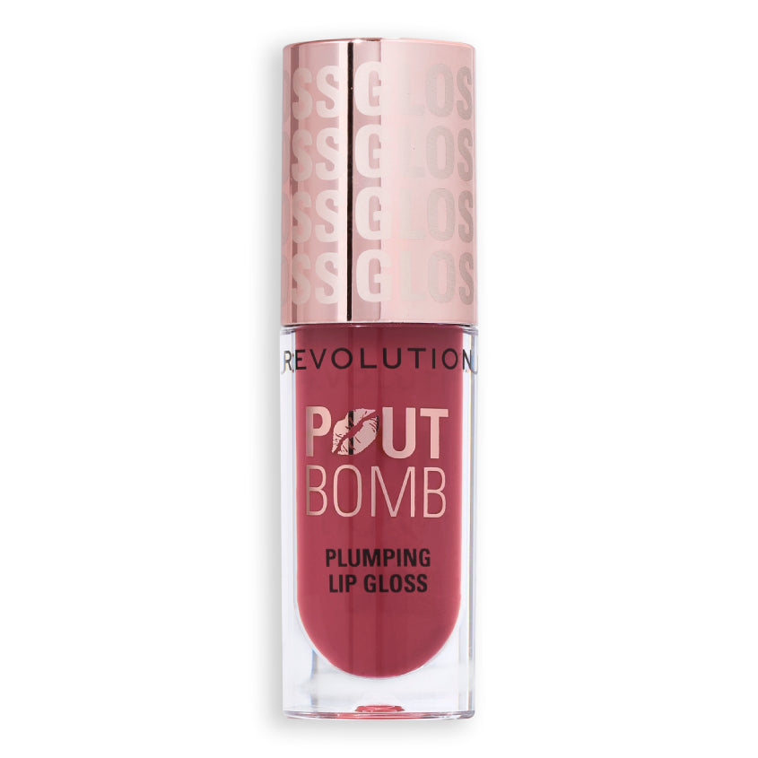 MAKEUP REVOLUTION LIP GLOSS POUT BOMB PLUMPING LIP GLOSS WILD MAUVE PINK 4,6ML – buy online