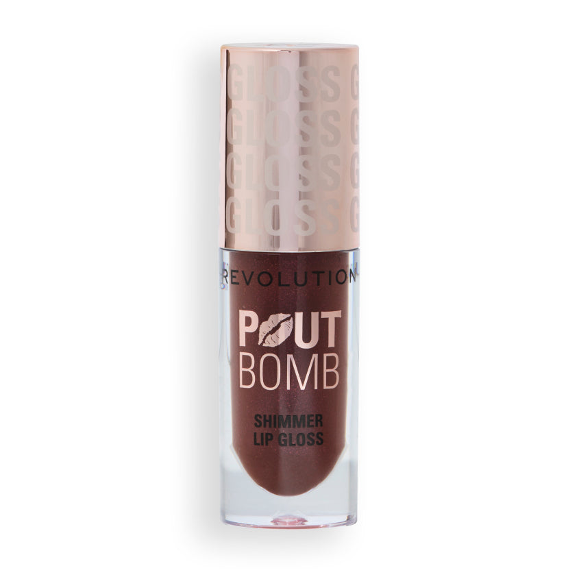 MAKEUP REVOLUTION LIP GLOSS POUT BOMB SHIMMER LIP GLOSS CHOCOLATE SPARKLE 4,5ML – شراء أونلاين