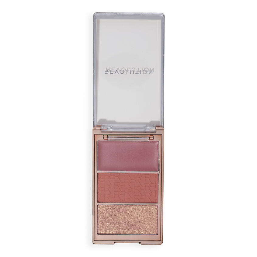 MAKEUP REVOLUTION BLUSH ICON PALETTE AURA POINTS ROSE 3 GR – buy online