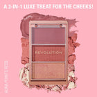 MAKEUP REVOLUTION BLUSH ICON PALETTE AURA POINTS ROSE 3 GR – free delivery