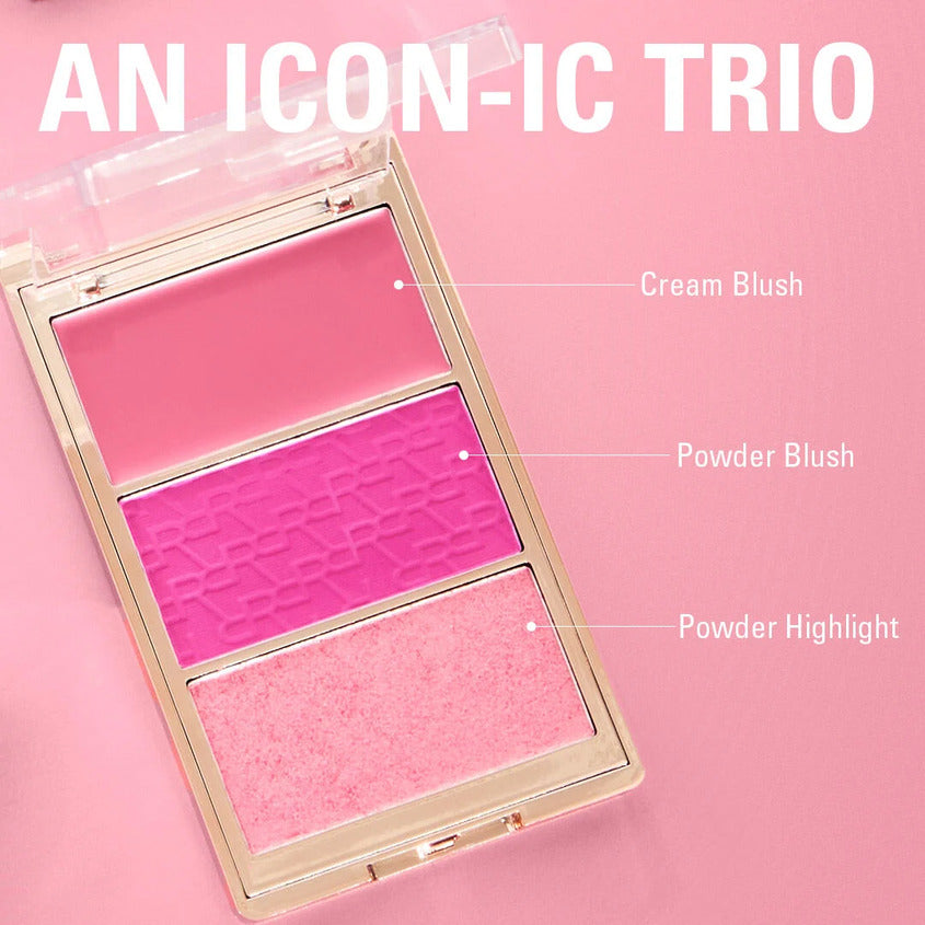 MAKEUP REVOLUTION BLUSH ICON PALETTE AURA POINTS ROSE 3 GR – photo 6