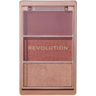 MAKEUP REVOLUTION BLUSH ICON PALETTE AURA POINTS ROSE 3 GR