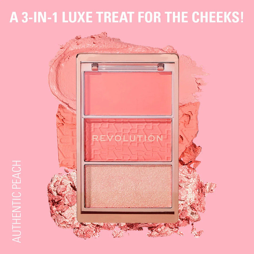 MAKEUP REVOLUTION BLUSH ICON PALETTE AUTHENTIC PEACH 3 GR – online store